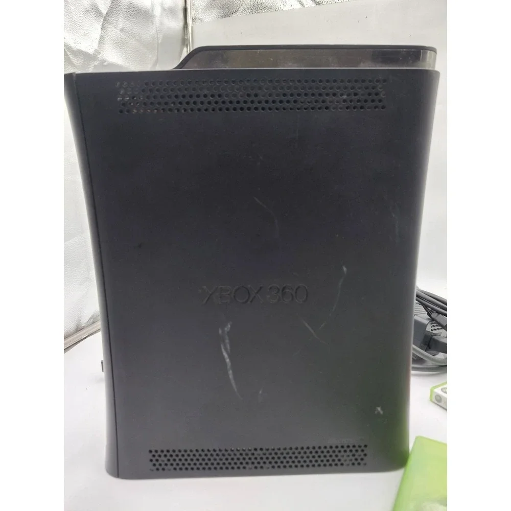 Microsoft Xbox 360 Elite 120GB Black Console Cords Tested Working 3 Games